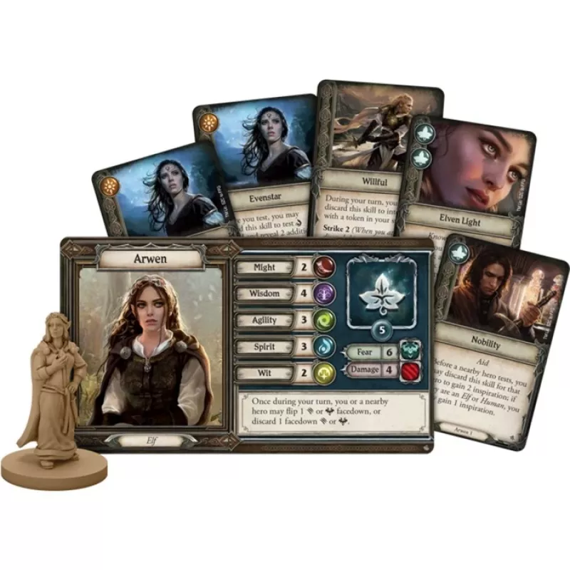 Asmodee Herr der Ringe: Reise durch Mittelerde - Mroczne Ścieżki, gra planszowa