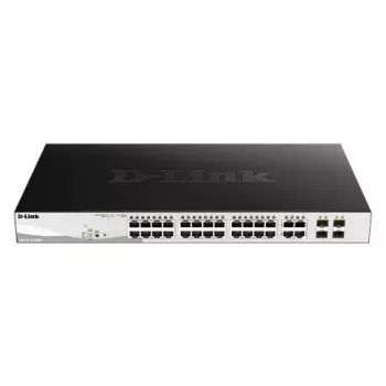 Przełącznik sieciowy D-Link DGS-1210-28MP/E zarządzany L2 Gigabit Ethernet (10/100/1000) Power over Ethernet (PoE) 1U Czarny, Szary