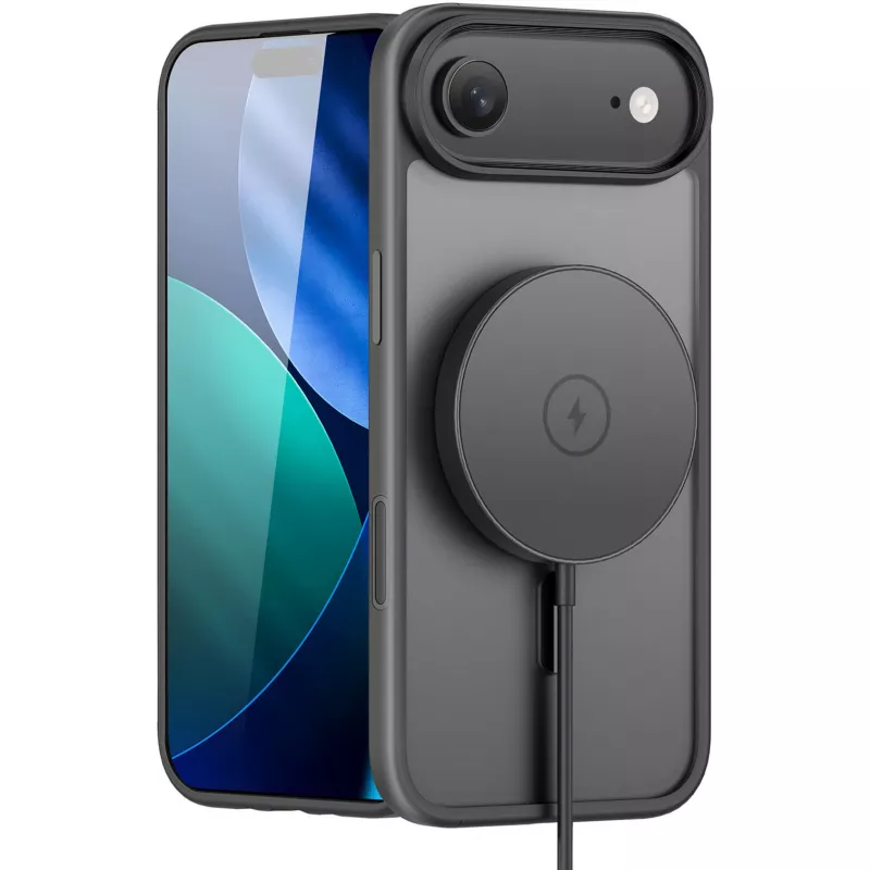 StyleShell INVISIO, etui na telefon czarne, iPhone 17 Air, kompatybilne z MagSafe