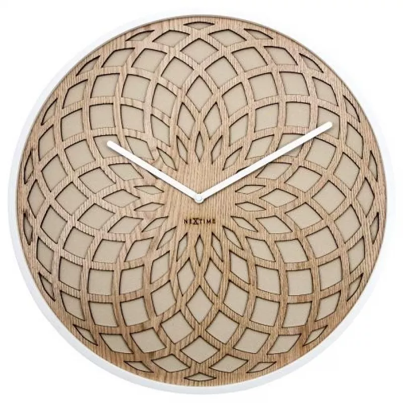 NeXtime klok 3149be Sun Large, Ø50 cm, Ścienny, Beżowy