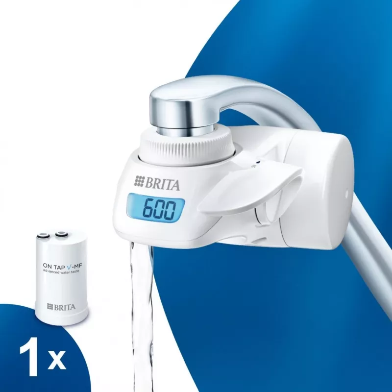 BRITA Faucet water filter 1.2023.0413, biały, 3 tryby, 5-stopniowy wkład, pojemność 600 L