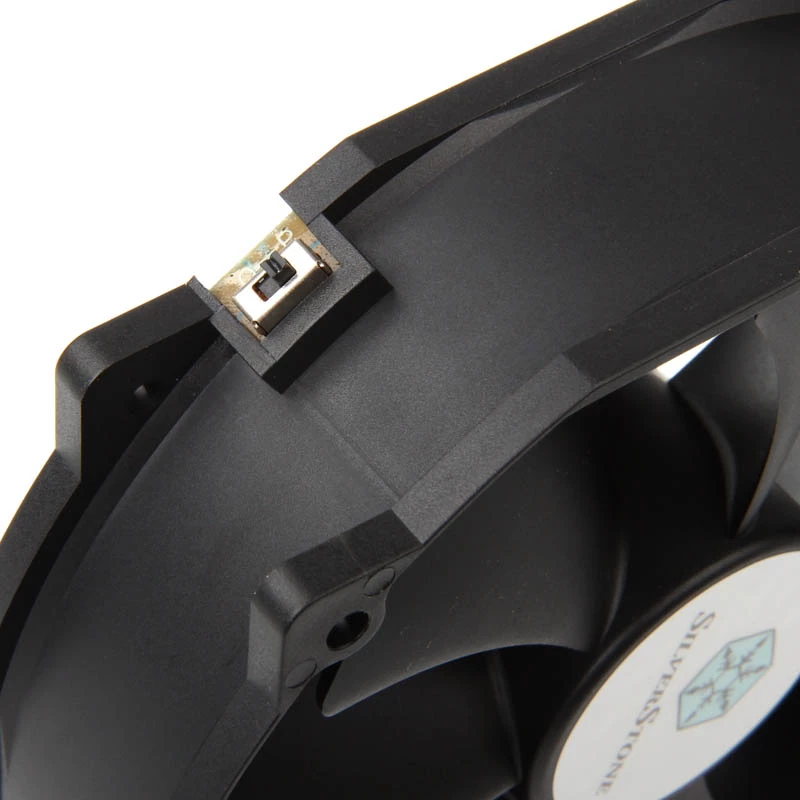 SILVERSTONE 140mm wentylator chłodzący SST-FHP141 v2.0 — 140 mm PWM wentylator do obudowy/chłodzenia, czarny