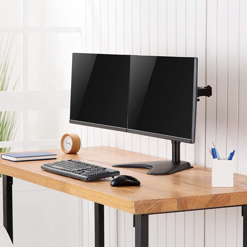 Uchwyt do monitorów LOGILINK BP0099 na 2 wyświetlacze, do 81,3 cm (32 cale), VESA 75x75–100x100, maks. 8 kg, czarny