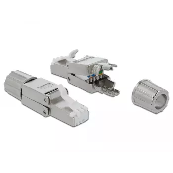 Złącze przewodowe DeLOCK 86477 RJ-45 Szare