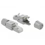 Złącze przewodowe DeLOCK 86477 RJ-45 Szare