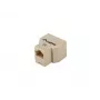 Rozgałęźnik sieciowy Lanberg AD-RJ45-2RJ45-OU beżowy