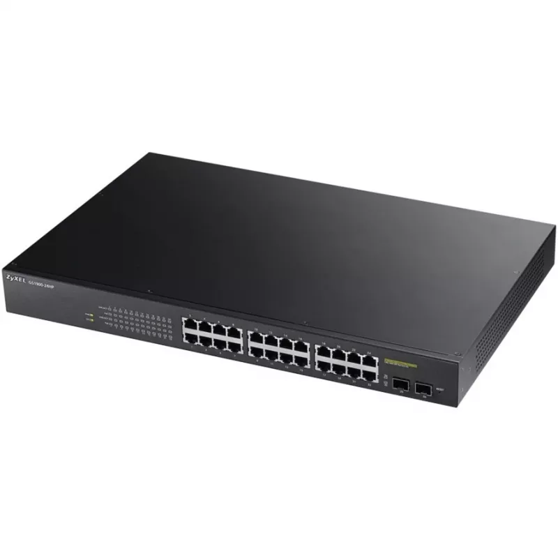 Zyxel GS1900-24HP Managed Gigabit Ethernet (10/100/1000) 1U Czarny