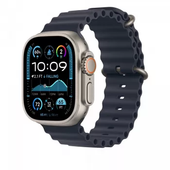 Band Apple 49mm Navy Ocean Band Extension Natural Titanium Finish