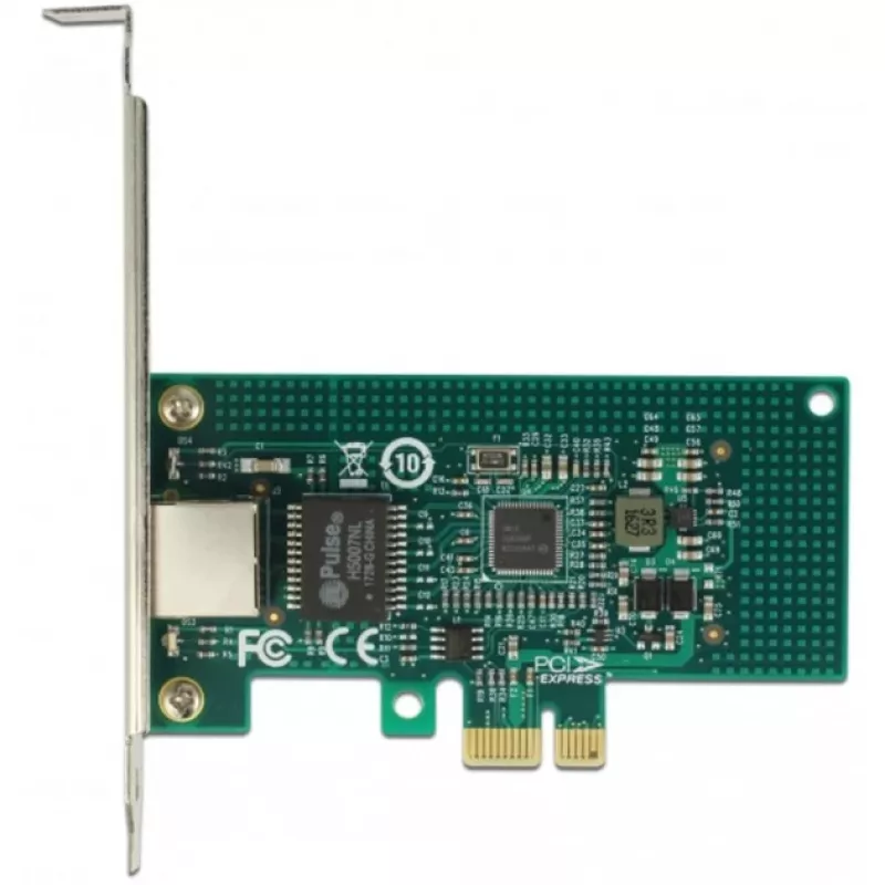 DeLock Karta PCI Express > 1 x Gigabit LAN - Karta sieciowa - PCIe 2.1 Low-Profile - Gigabit Ethernet