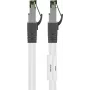 Goobay CAT 8.1 kabel krosowy, S/FTP (PiMF), Biały, 15 m - LSZH bezhalogenowy, miedź AWG 24 (55130)