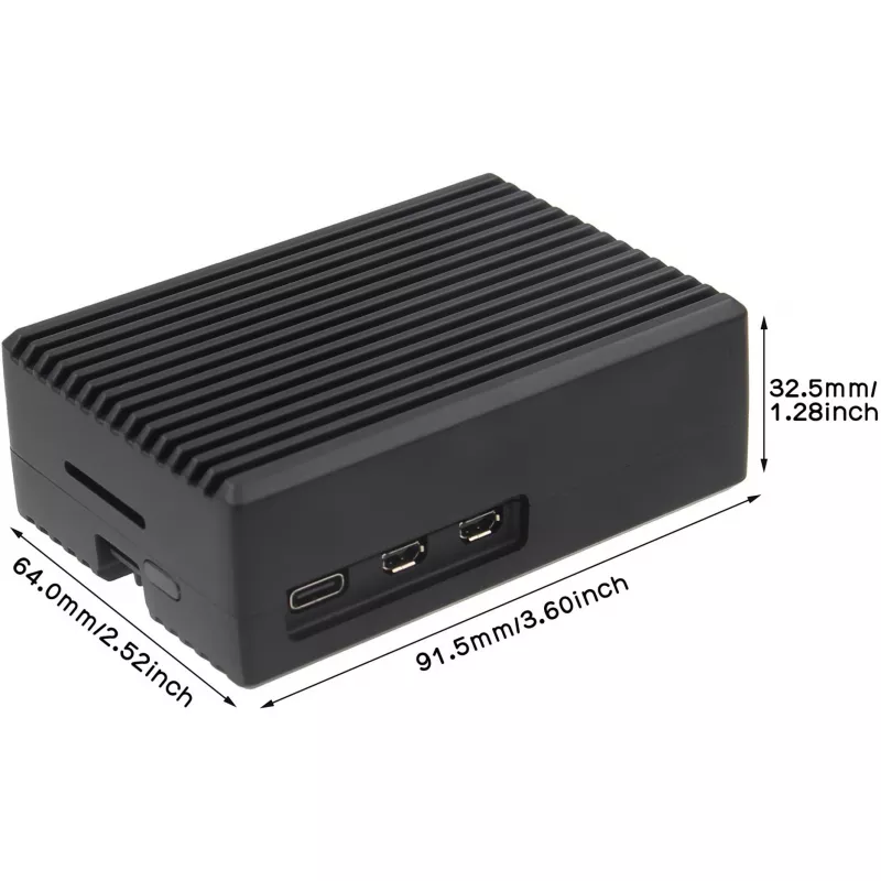 Obudowa INTER-TECH do Raspberry Pi 5 — ODS-739, kompaktowa konstrukcja
