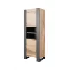 WOOD Regał 65x40x170,5 dąb wotan + antracyt