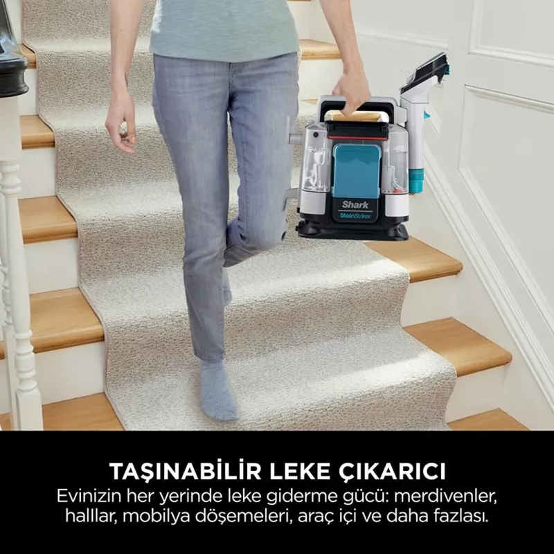 Sharkclean PX200EUT odkurzacz do dywanów Ręczny Głębokie/Okresowe Biały