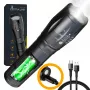 Latarka ręczna Extralink EX.30707 Czarna SMD LED 10W USB
