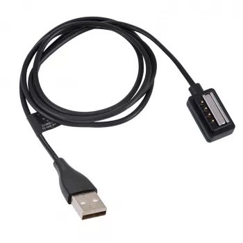 Magnetyczny kabel ładujący Akyga AK-SW-33 do Suunto 9 / D5 / Spartan Sport, USB-A, 1 m, czarny