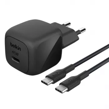 Ładowarka USB-C Belkin BOOSTCHARGE 45W PD PPS – kompaktowy zasilacz USB-C PD PPS 45W