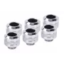 Zestaw złączek Alphacool 17474 — mosiężne złączki chromowane, Ø 22 mm, wysokość 20 mm