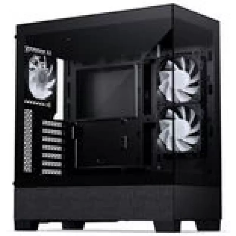 PHANTEKS XT View Matrix PC-Enclosure, Midi-Tower, E-ATX, Tempeczerwony Glass, Matrix LED - czarny (PH-XT523VM1_DBK01)