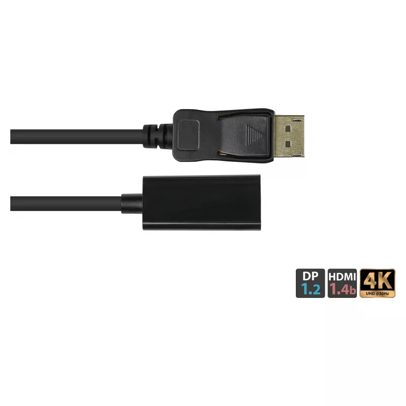 Adapter Good Connections DisplayPort 1.2 St na HDMI 1.4b Bu 4K @30Hz ok. 20 cm