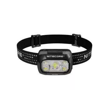 Lampa czołowa Nitecore NU30 — kompaktowa noszona lampa czołowa LED, do 500 lumenów, wiele poziomów jasności, tryb światła czerwonego