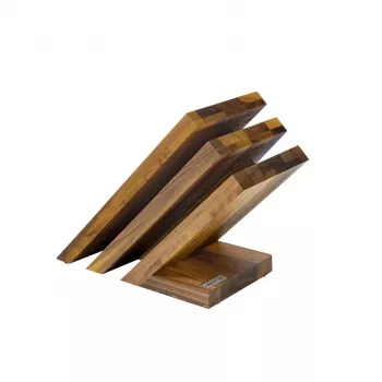 Magnetyczny 3-częściowy blok na noże artelegno Venezia 87/WL Orzech – do montażu na ścianie, drewniany