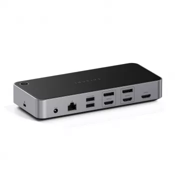 Satechi Triple 4K Display Wired Dock Czarny srebrny 4K Ultra HD 60 Hz