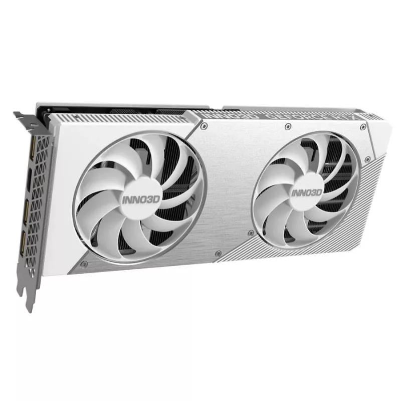 Karta graficzna Inno3D GeForce RTX 5060 Ti — 16 GB GDDR7, PCIe 5.0, 448 GB/s, 250 mm, 2-slot, biała