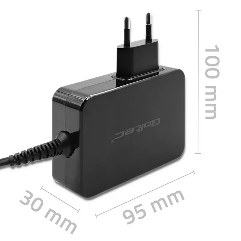 Qoltec PD 120W Turbo Fast Charger | 5-28V | 3-4.5A | USB-C | Czarny