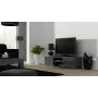 Stolik RTV cama meble SOHO 140 — 1400×430×370 mm, szary blat (płyta wiórowa), szara rama