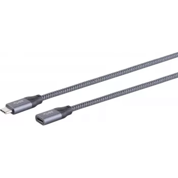 Kabel USB S/CONN 13-46010 USB 3.2 Gen 2x2 0,5 m Czarny
