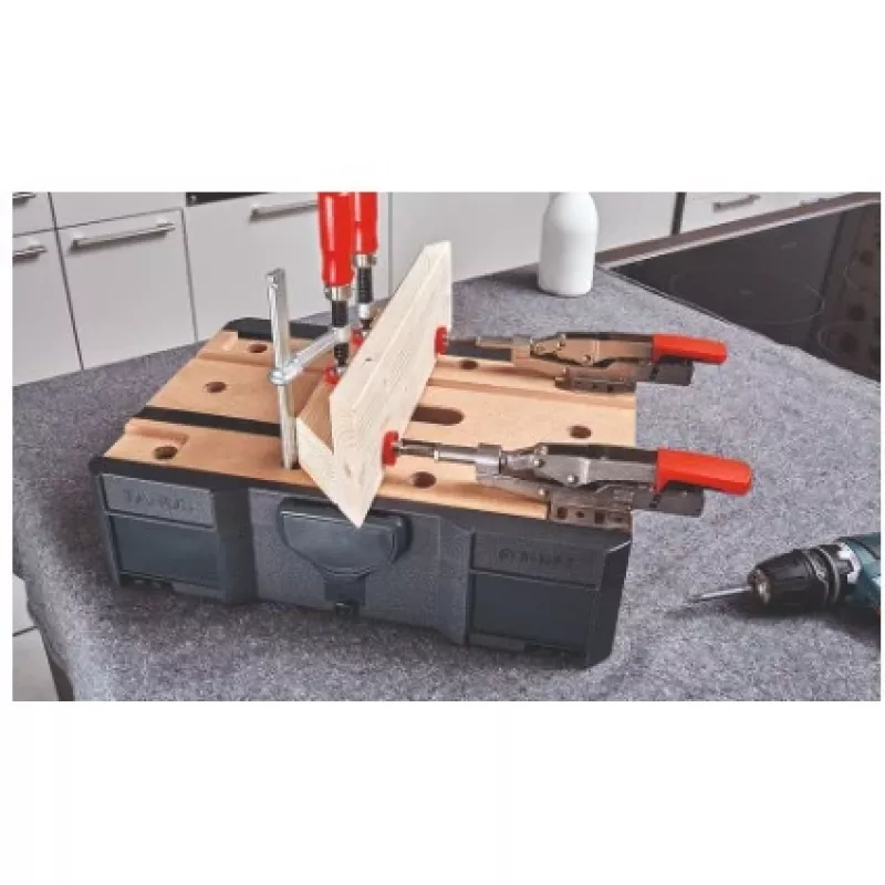 Zacisk przegubowy BESSEY STC-S-MFT Czarny Czerwony Srebrny Drewno 14 szt.