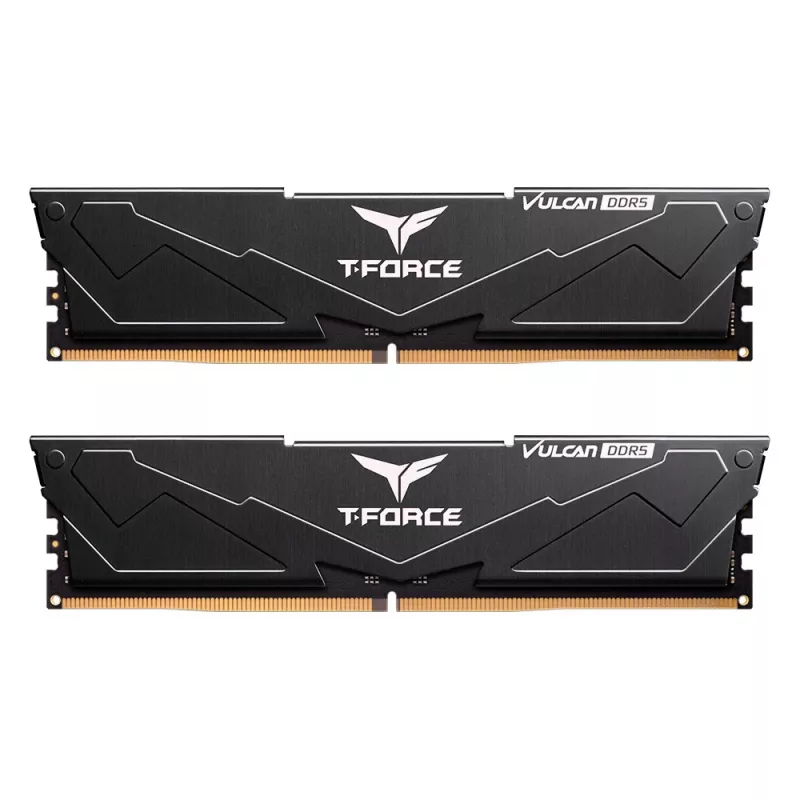 T-FORCE Vulcan - DDR5 - Kit - 32 GB: 2 x 16 GB - DIMM 288-PIN - 3000 MHz / PC5-48000 - CL30 - 1,35 V - unbuffeczerwony - on-die ECC - Czarny (FLBD532G6000HC30DC01)