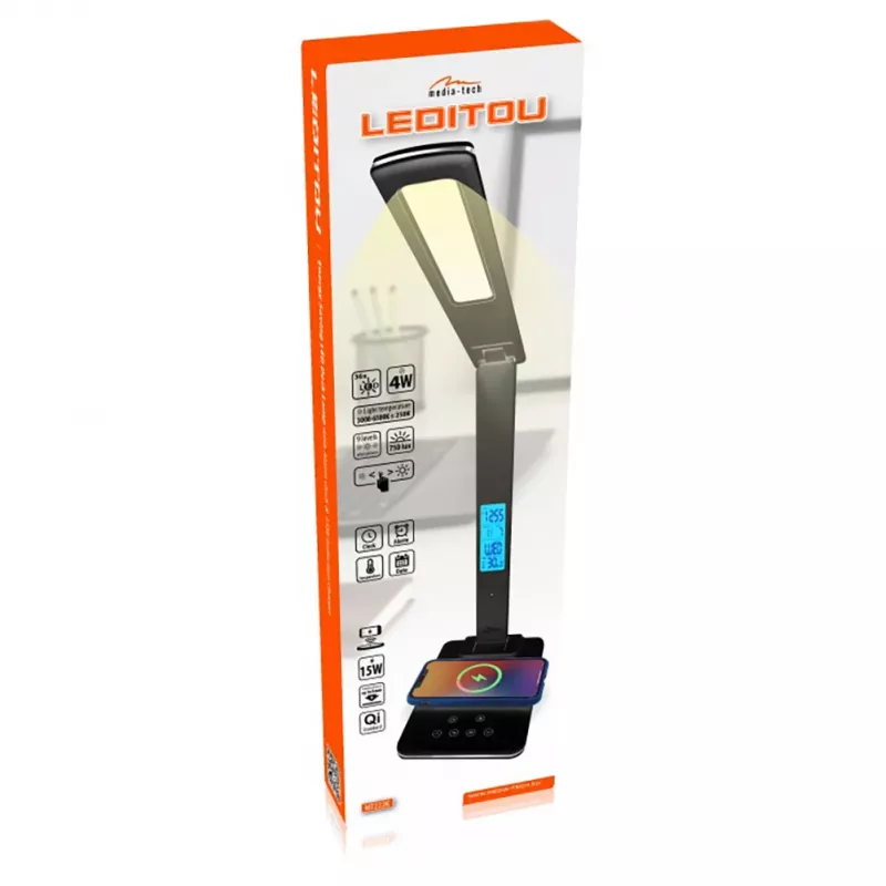 Lampa stołowa MEDIA-TECH MT222K LED 12W 220V czarna