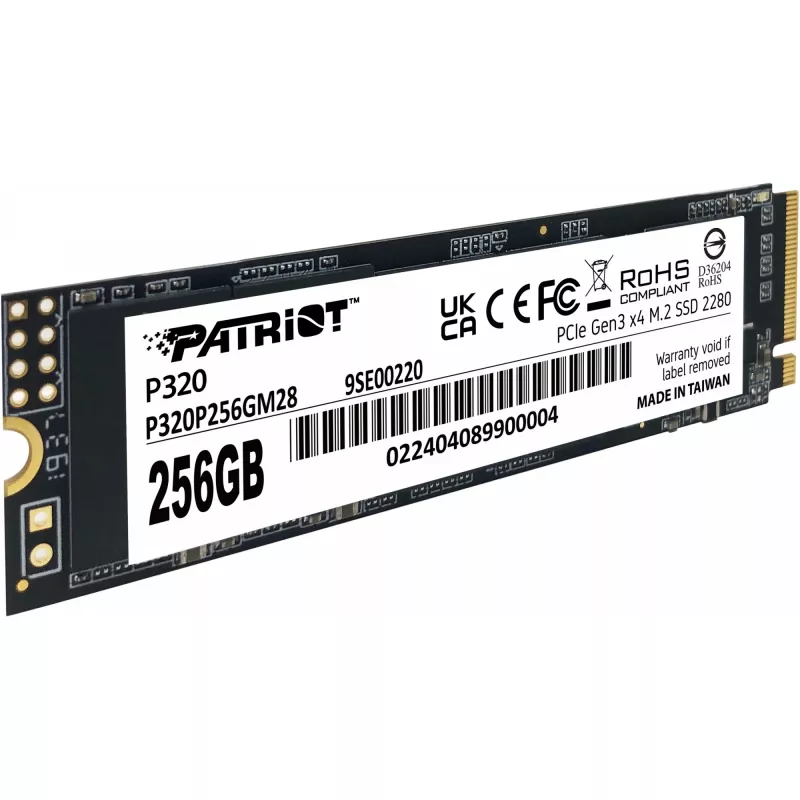 Dysk SSD Patriot P320 256GB M.2 2280 PCIe 3.0 x4 NVMe