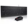Komplet przewodowej klawiatury i myszy Lenovo Essential 4X31R64445 — przewodowa klawiatura USB pełnowymiarowa i przewodowa mysz USB