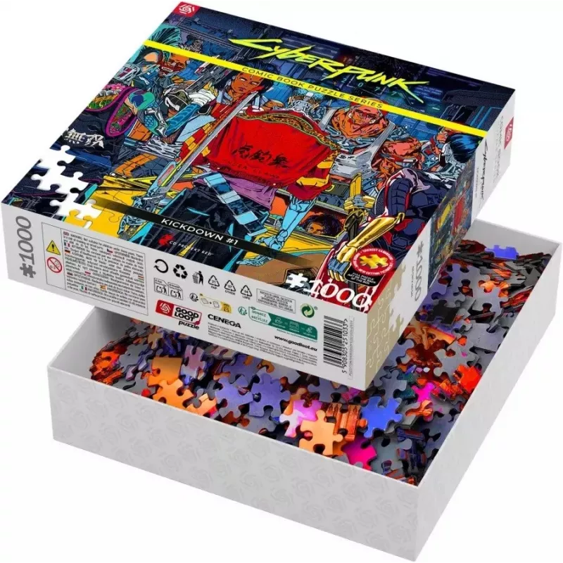Good Loot Comic Book Puzzle: Cyberpunk 2077 Kickdown, 1000 elementów