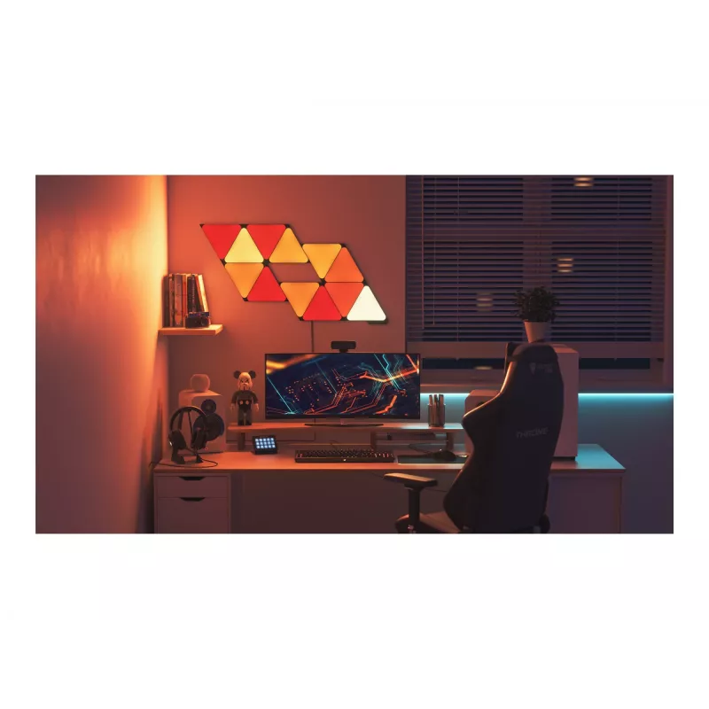 Inteligentny panel Nanoleaf NL47-0101TW-3PK Wi-Fi Czarny 3 szt.