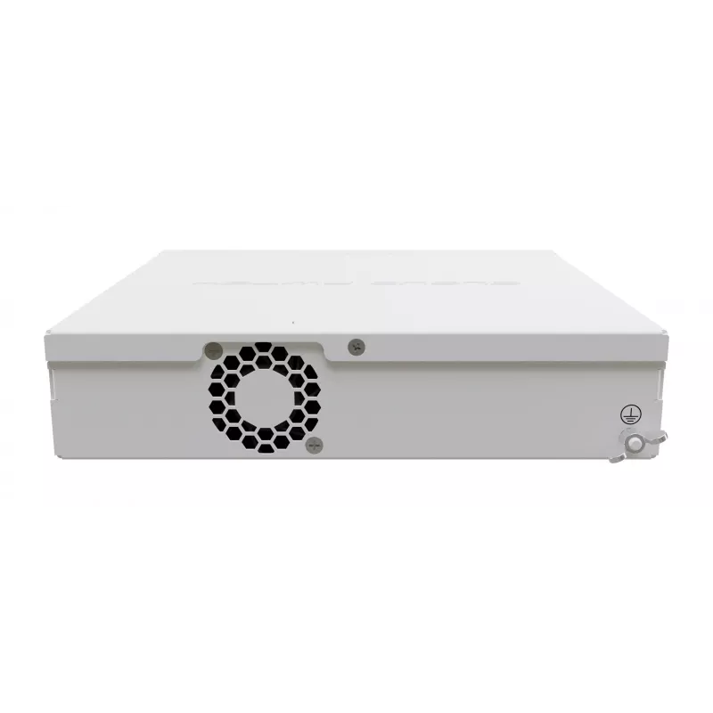 Zarządzalny przełącznik L3 MikroTik CRS310-8G+2S+IN — 8× 2.5G RJ-45, 2× SFP+, PoE, montaż w racku 1U, Biały