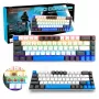 Klawiatura mechaniczna MEDIA-TECH MT1259 czerwony Core MX60, format 60%, przełączniki CHERRY MX czerwony, podświetlenie RGB, USB, wysokoprofilowe klawisze