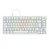 Klawiatura Sharkoon SGK25 75% QWERTZ USB przewodowa RGB LED biała