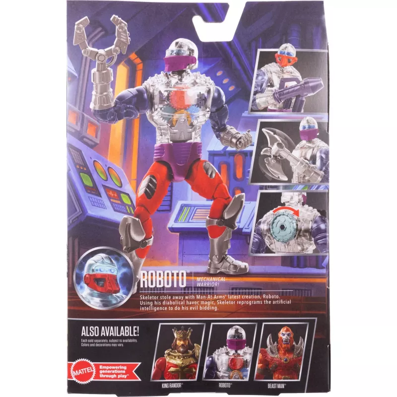 Figurka akcji MATTEL MotU Masterverse Core Roboto JBP78 – kolekcjonerska skala 6 cali