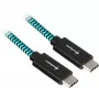 Kabel Sharkoon USB 3.2 Gen 2 USB-C Plug> czarny/jasnoniebieski 1 metr - Kabel - Cyfrowy/Dane