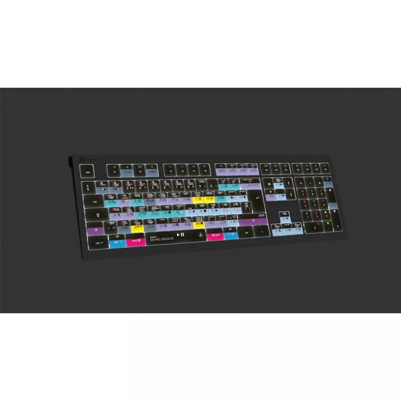 Klawiatura Logickeyboard ASTRA 2 USB QWERTY Angielska Czarna Pełnowymiarowa 104 klawisze