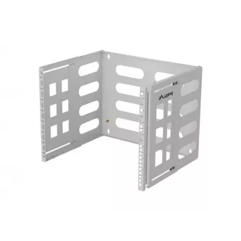 Naścienny rack 19 cali LANBERG 8U, głębokość 497×400/240 mm, szary