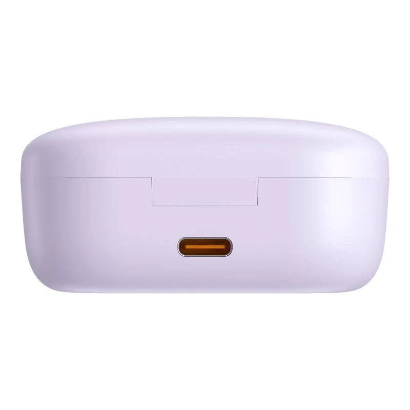 Słuchawki Baseus Bowie E18 True Wireless Stereo (TWS) douszne Bluetooth USB Type-C fioletowe — rozmowy i muzyka