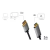 LogiLink CDA0107 adapter kabla wideo 2 m DisplayPort HDMI Szary Czarny