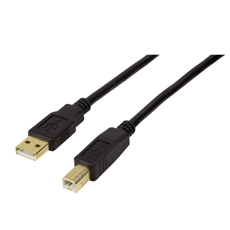 Kabel USB LogiLink UA0264 USB 2.0 10 m USB A USB B Czarny