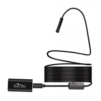 Endoskop WiFi MEDIA-TECH MT4099, sonda 8 mm, kabel 5 m, IP67, 1280×720@30fps, kąt widzenia 70°, bateria 800 mAh