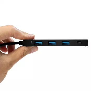 LogiLink UA0311 USB-C 3.2 Gen 2 Wieloportowy hub 4 porty Czarny