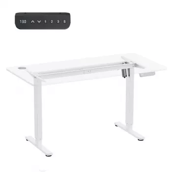 Biurko elektryczne z regulacją wysokości ergo office ER-400 W — maks. wysokość 1160 mm, maks. obciążenie 80 kg